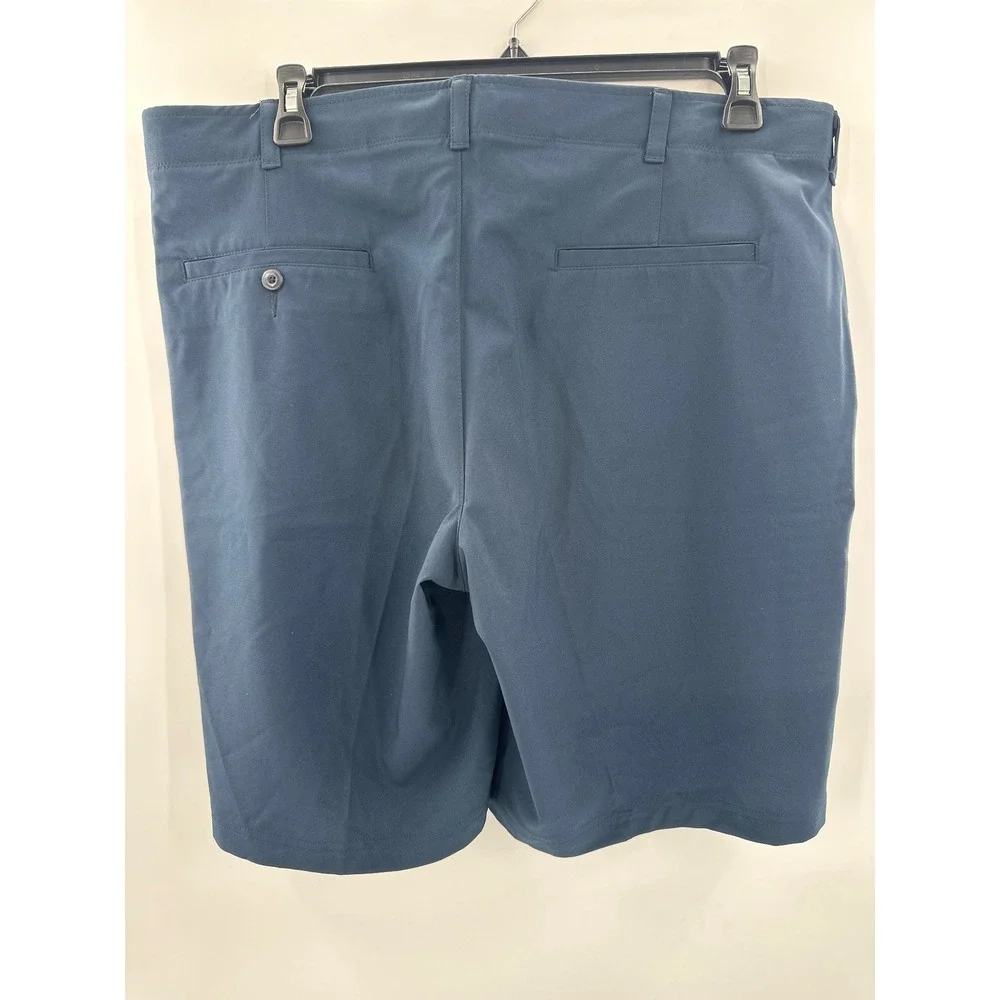 Ben Hogan Mens Performance Golf Shorts Blue Size 40 Stretch Flat Front WT4440